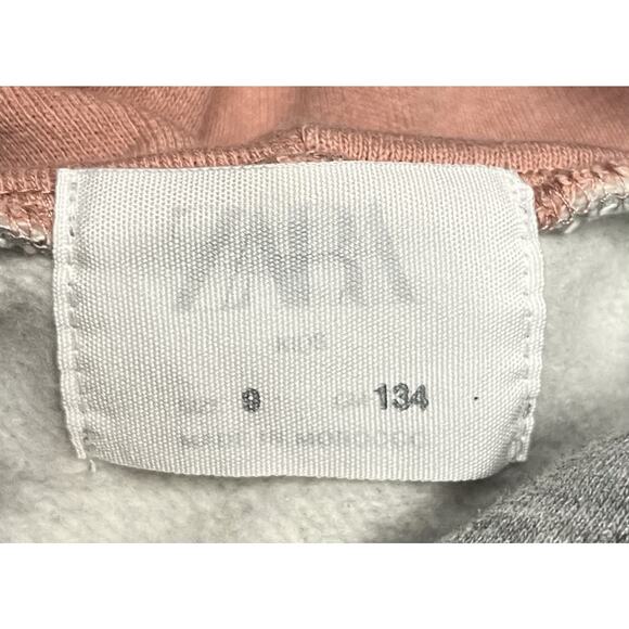 Zara Kids Ballerina Sweatshirt Girls Size 9 Ballerina Print On Front - Picture 6 of 7